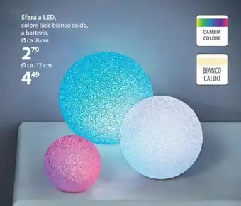 NKD Sfera a Led, ca. 8 cm offerta