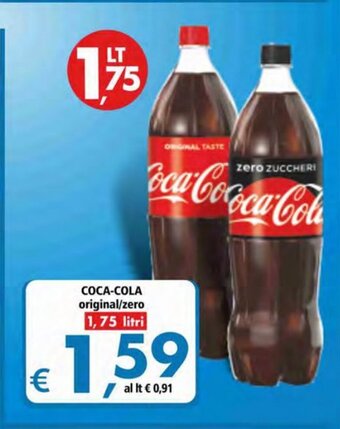 Alter Discount Coca Cola original/zero 1,75 litri offerta
