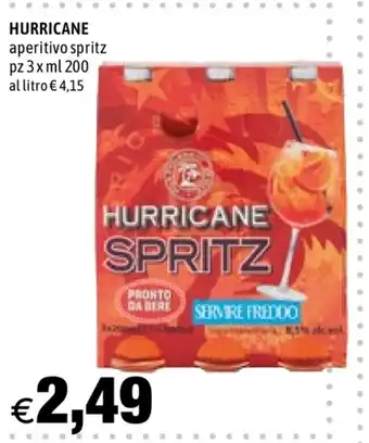 Hurrà Hurricane aperitivo spritz 3pz x 200ml offerta