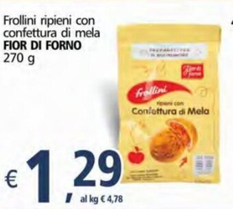 Alter Discount Fior Di Forno Frollini ripieni con confettura di mela 270 g offerta