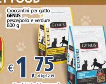 Alter Discount Genus Croccantini per gatto 800 g offerta