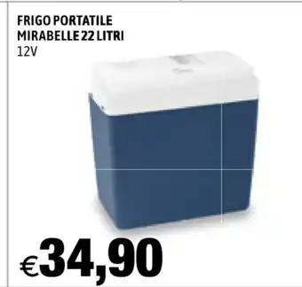 Frigo Portatile Mirabelle 22 Litri 12v