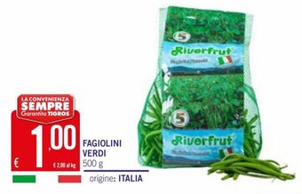 Tigros Fagiolini Verdi 500 g offerta