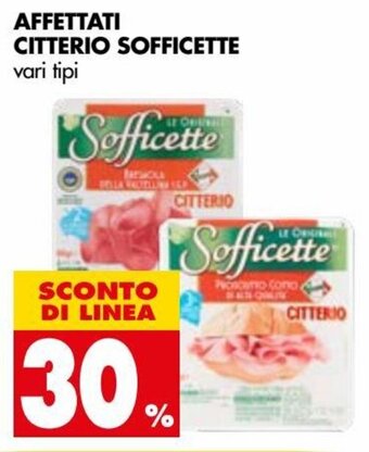 Tigros Citterio Sofficette Affettati offerta