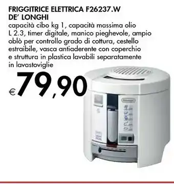 Bennet De'longhi Friggitrice Elettrica F26237w offerta