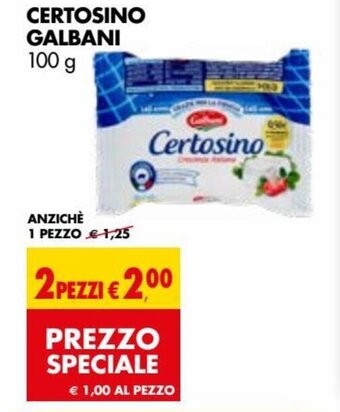 Tigros Galbani Certosino 100 g offerta