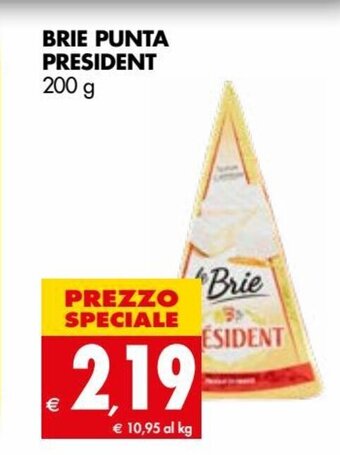 Tigros President Brie Punta 200 g offerta