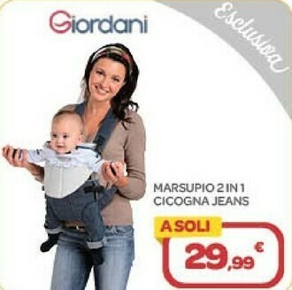 Bimbo Store Giordani Marsupio 2 in 1 offerta