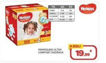 Bimbo Store Huggies Pannolino Ultra Comfort Duo Pack offerta