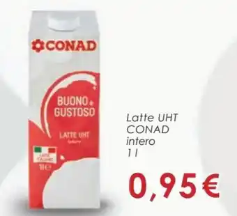 Conad Conad Latte UHT intero 1 l offerta
