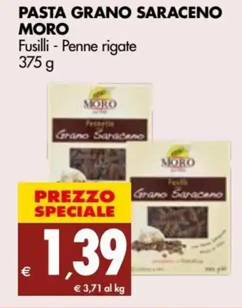 Tigros Moro Pasta Grano Saraceno Fusilli - Penne Rigate 375 g offerta