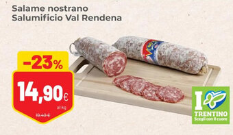 Coop Salame nostrano Salumificio Val Rendena offerta