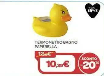 Termometro Bagno Paperello