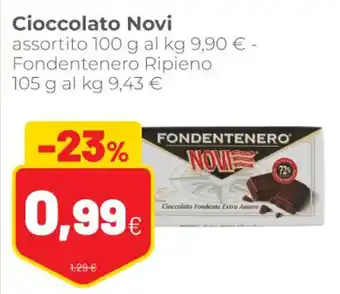 Coop Novi Cioccolato assortito 100 g / Fondentenero Ripieno 105 g offerta