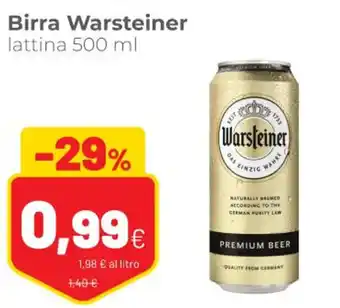 Coop Warsteiner Birra Lattina 500 ml offerta