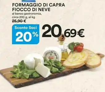 Coop Neve Caciotta offerta