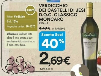 Coop Castelli Vino bianco offerta