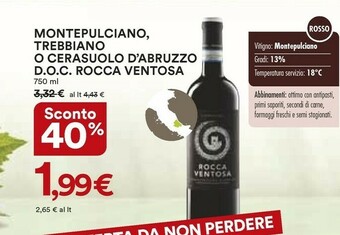 Coop Trebbiano Montepulciano d'Abruzzo offerta