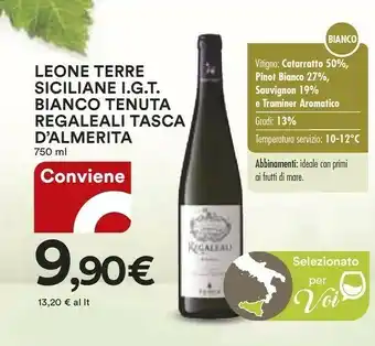 Coop Leone Vino bianco offerta
