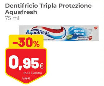 Coop Aquafresh Dentifricio Tripla Protezione 75 ml offerta