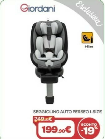 Bimbo Store Giordani Seggiolini Auto offerta