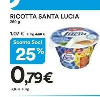 Coop Santa lucia Ricotta offerta