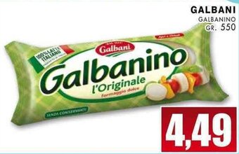 La Mimosa Supermercati Galbani Galbanino gr 550 offerta