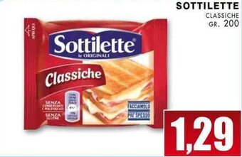 La Mimosa Supermercati Sottilette Classiche gr. 200 offerta