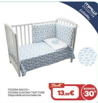 Bimbo Store Federa Sacco + Federa Cuscino Trattore offerta