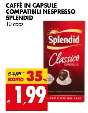 Tigros Splendid Caffè In Capsule Compatibili Nespresso 10 caps offerta
