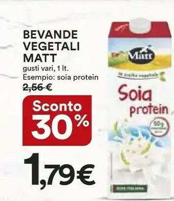 Coop Matt Latte di soia offerta