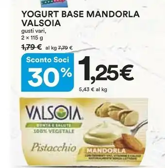 Coop Valsoia Yogurt offerta