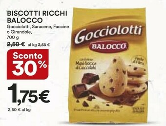 Coop Balocco Biscotti offerta