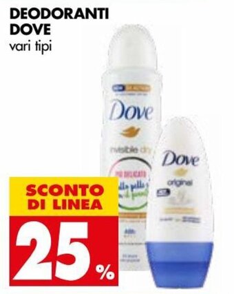 Tigros Dove Deodoranti offerta