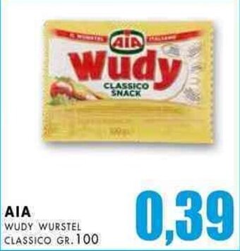 La Mimosa Supermercati AIA Wudy Wurstel Classico gr. 100 offerta