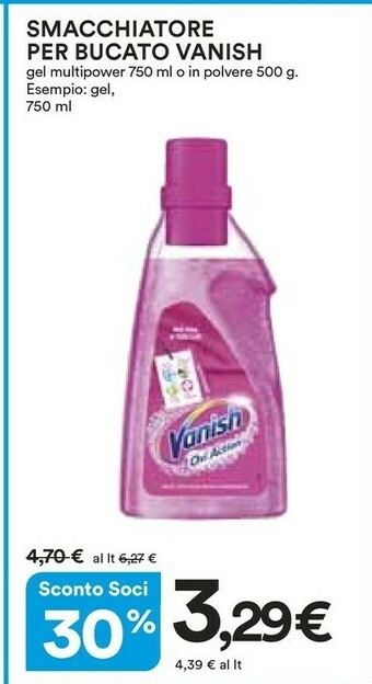 Coop Vanish Smacchiatore offerta