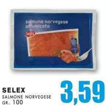 La Mimosa Supermercati Selex Salmone Norvegese gr. 100 offerta