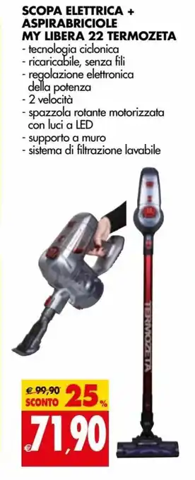 Tigros My Libera 22 Termozeta Scopa Elettrica + Aspirabriciole offerta