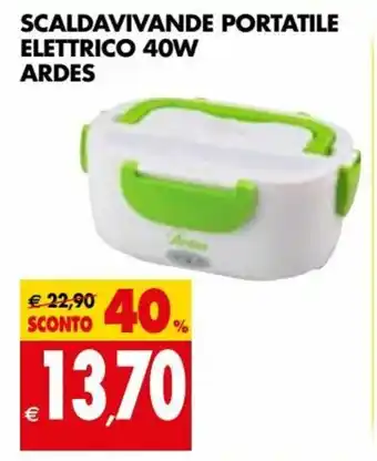 Tigros Ardes Scaldavivande Portatile Elettrico 40W offerta