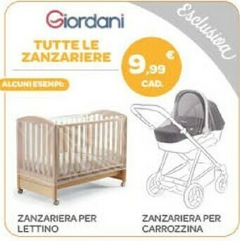 Giordani Zanzariere Per Lettino