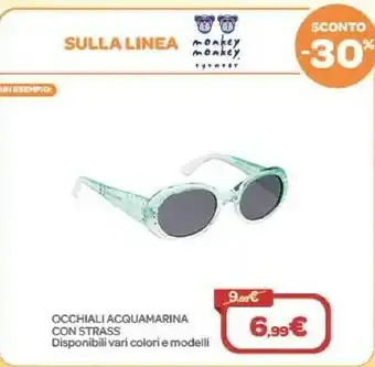 Occhiali Acquamarina Con Strass
