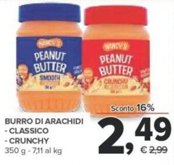Todis Burro di Arachidi Classico, Crunchy 350 g offerta