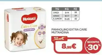 Bimbo Store Huggies Pannolini Extra Care Mutandina offerta