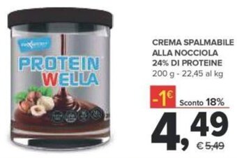 Crema Spalmabile Alla Nocciola 24% Di Proteine 200 g
