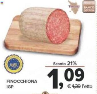 Todis Finocchiona IGP offerta
