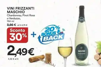 Coop Maschio Vini Frizzanti Chardonnay offerta