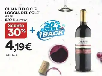Coop Loggia Del Sole Chianti Docg offerta