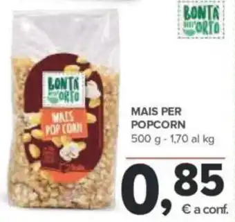 Todis Mais Per Popcorn 500 g offerta