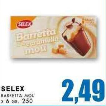 La Mimosa Supermercati Selex Barretta Mou x 6 gr. 250 offerta