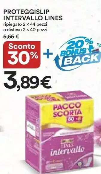 Coop Lines Proteggislip Intervallo Ripiegato offerta